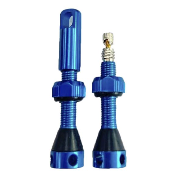 VALVULA DE ALUM P/BICI LGO 36mm C/2 PZAS "tubless"